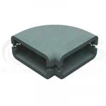 DOMUS Thermal Insulation Shell for 220 x 90 Rigid Plastic Duct - Horizontal 90 Deg Bend