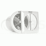 DOMUS SLP100B Slim Profile Fan with square and circular face 100mm